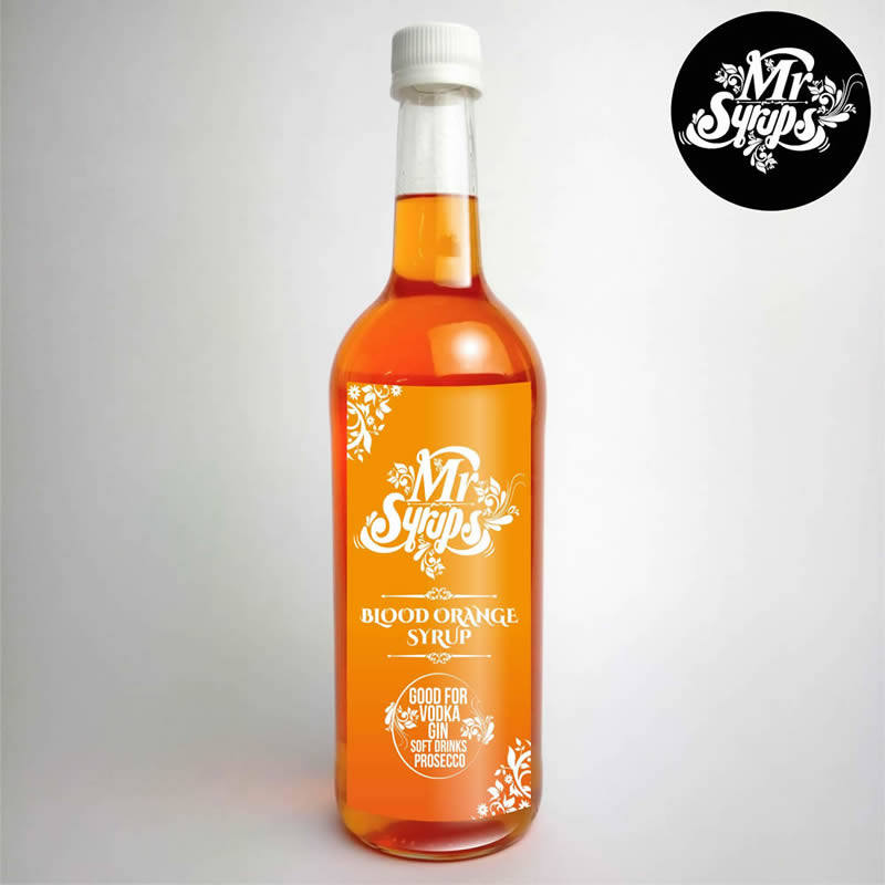 Blood Orange Flavoured Drink Syrup 750ml - Mr Syrups Blood Orange Flavoured Drink Syrup 750ml - Mr Syrups